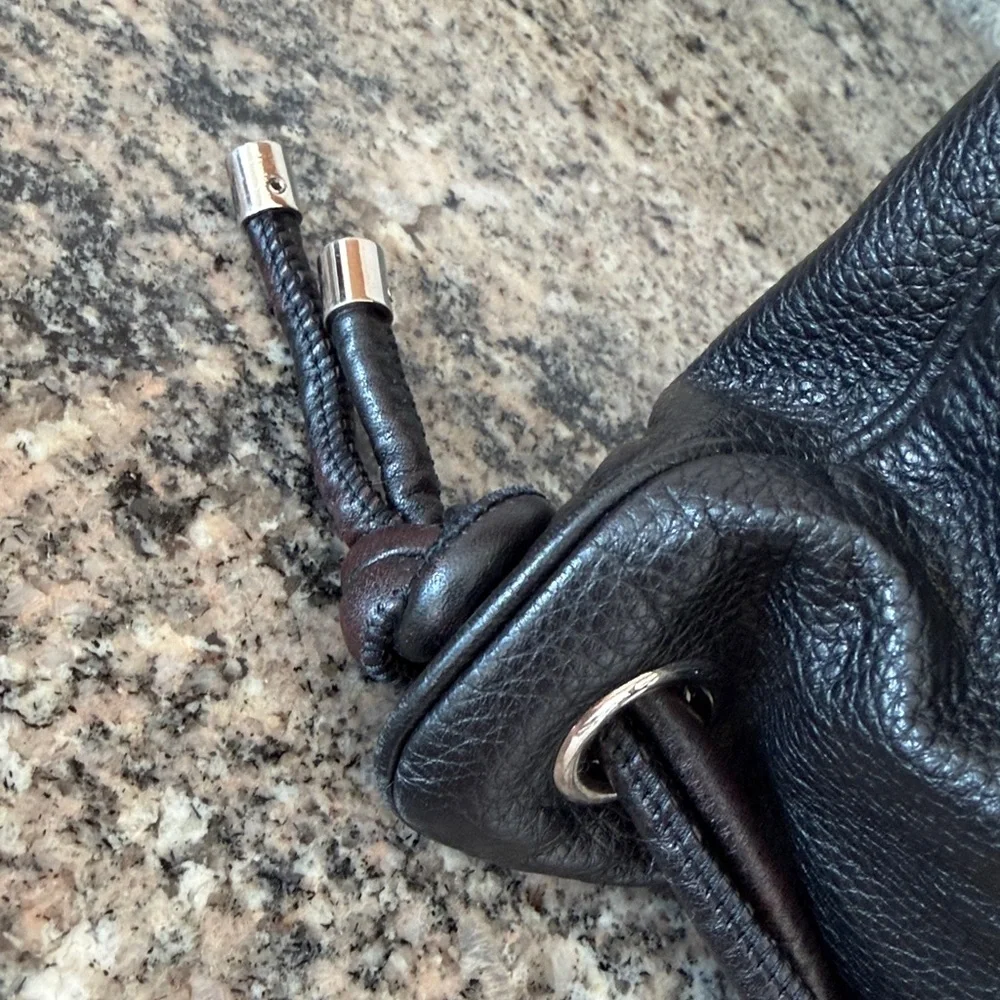 Dior Homme Black Leather Backpack